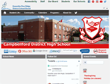 Tablet Screenshot of campbellfordhigh.kprdsb.ca