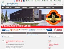 Tablet Screenshot of bowmanvillehigh.kprdsb.ca