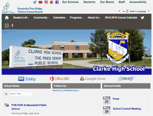 Tablet Screenshot of clarke.kprdsb.ca
